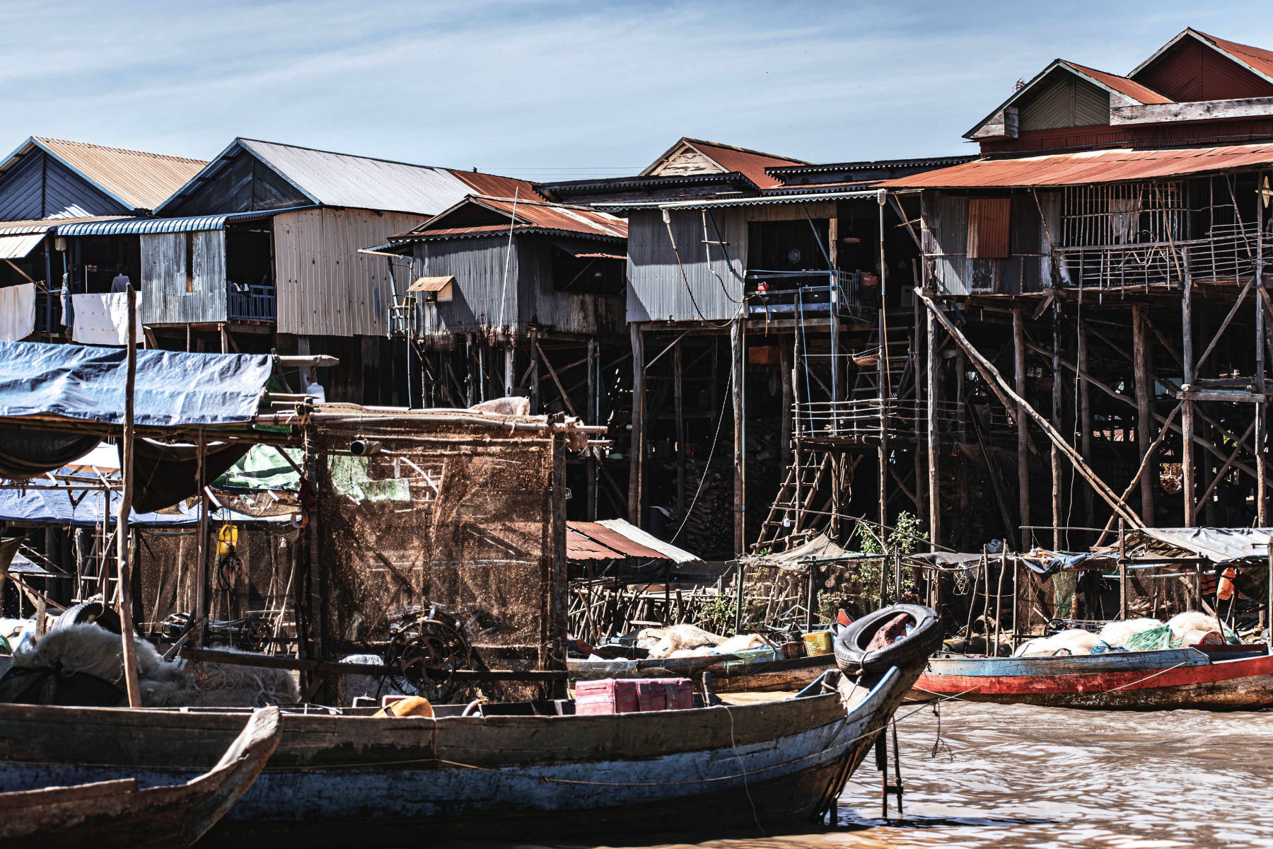 El lago Tonlé Sap y sus pueblos flotantes