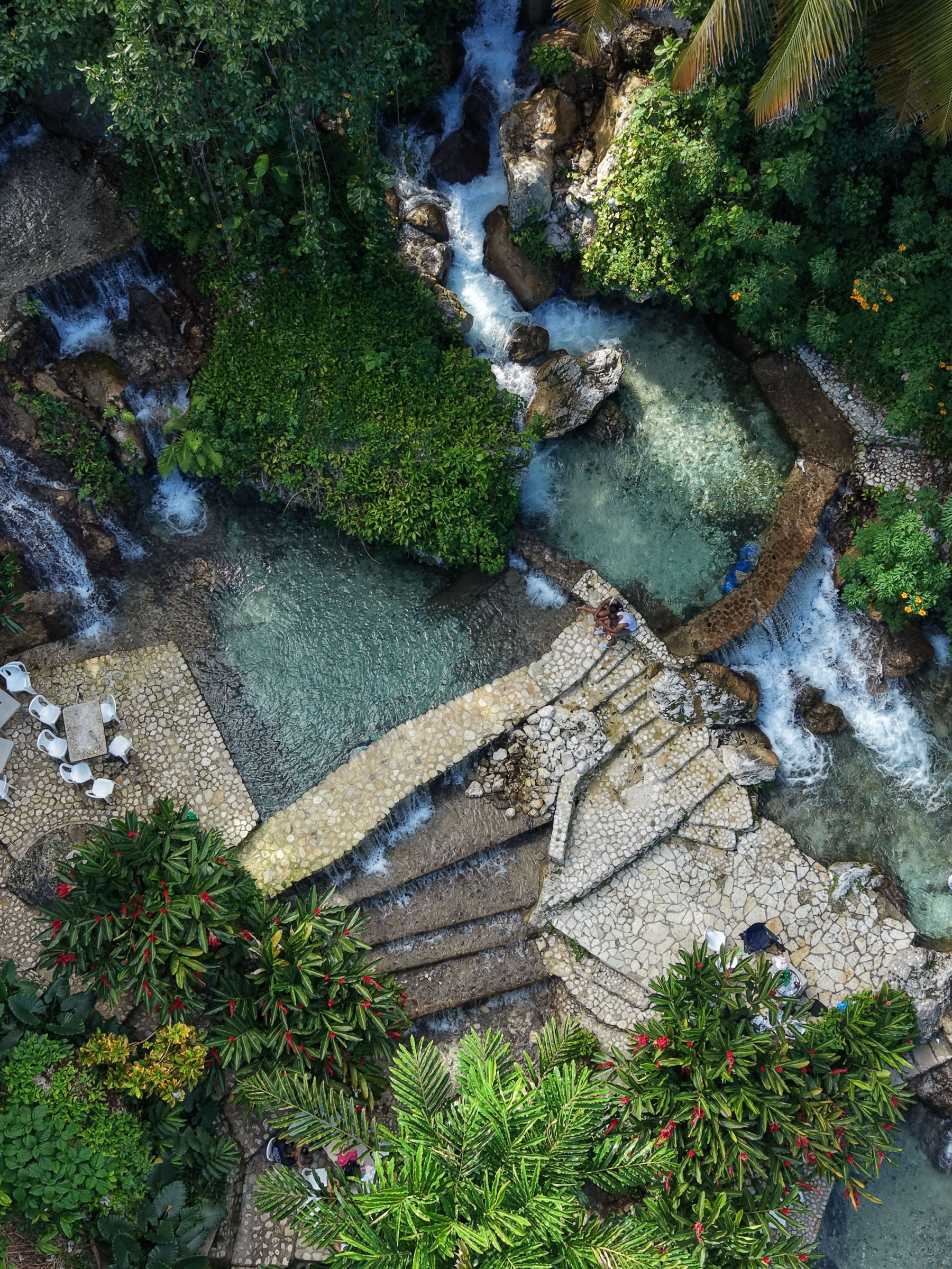 Climbing the Dunn's River Falls