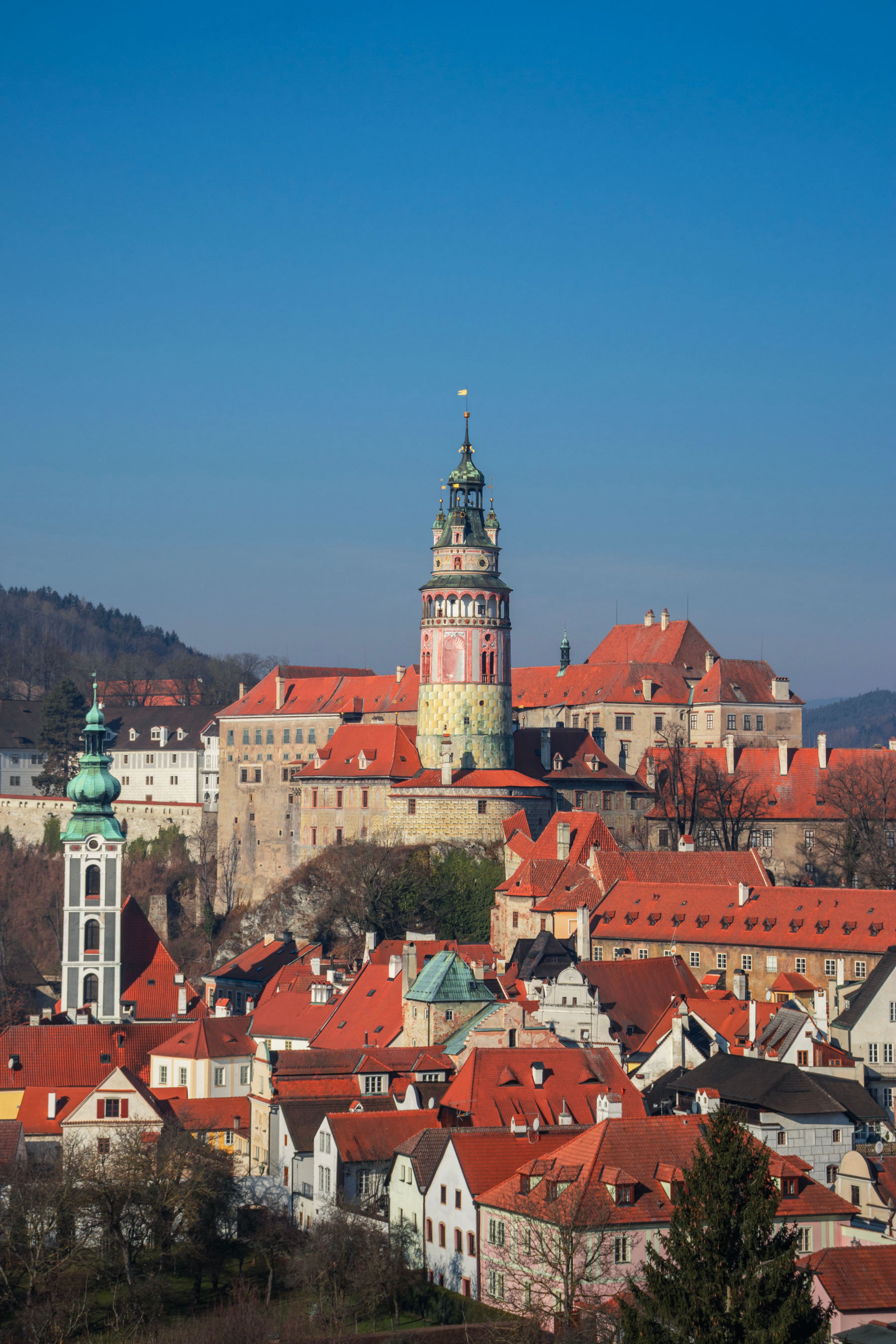 Český Krumlov junto al agua