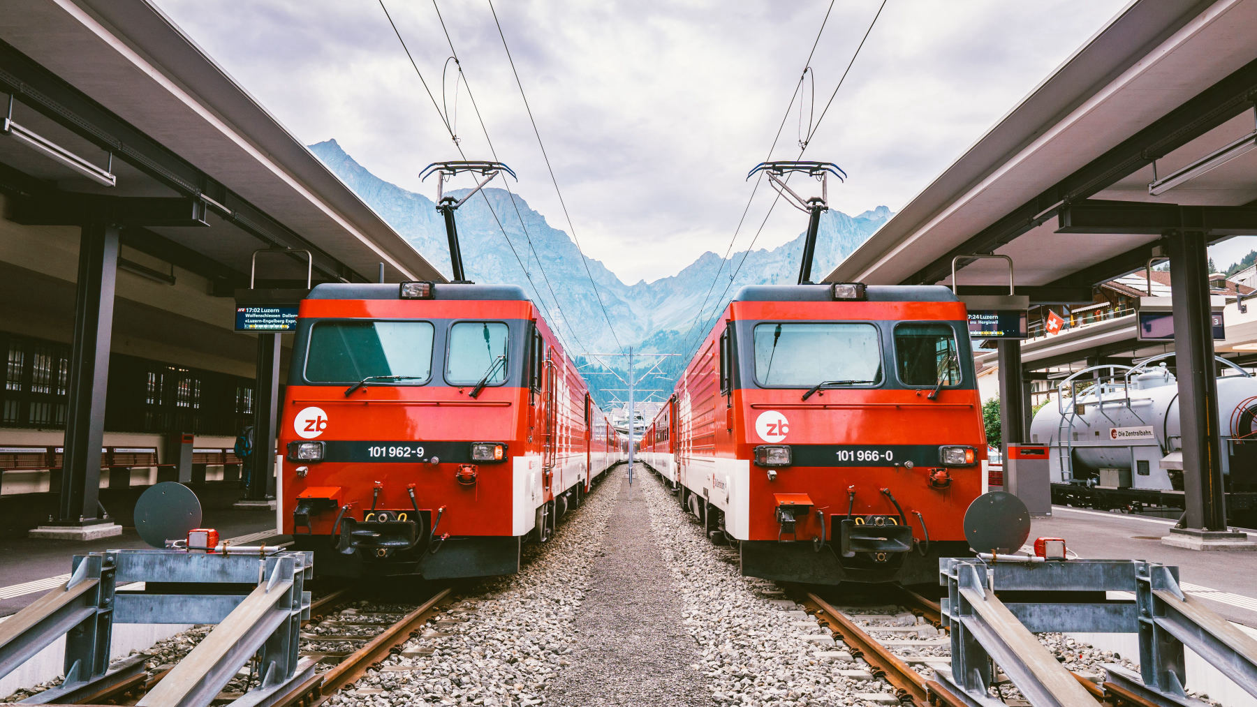 El tren panorámico de los Alpes