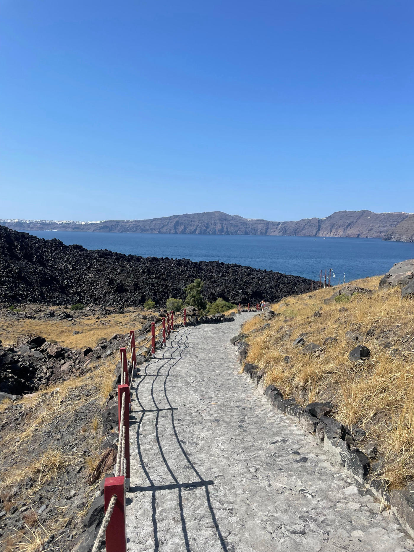 Hiking the caldera rim