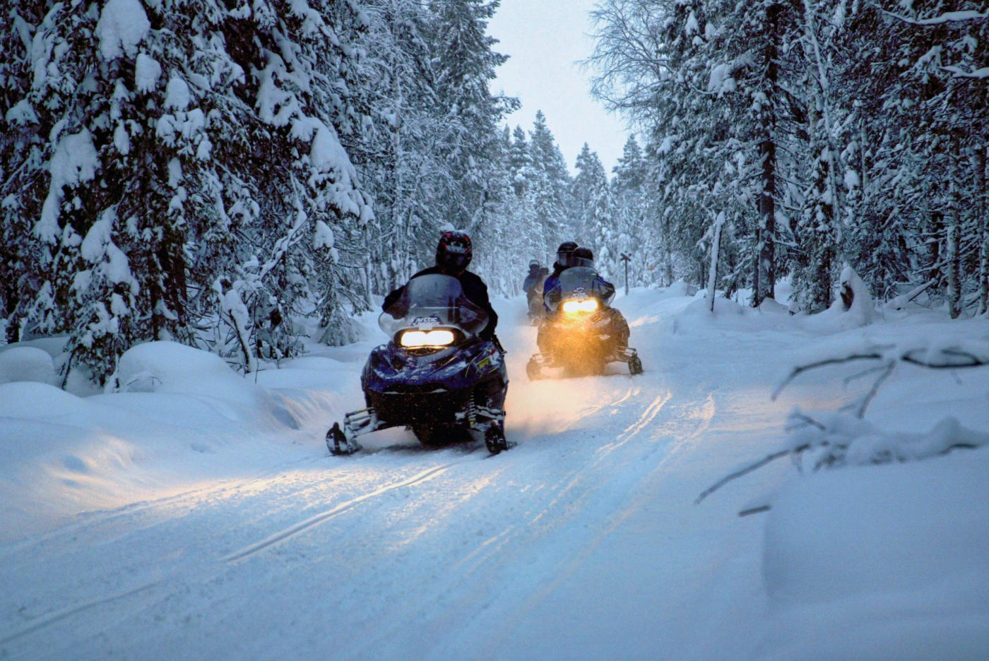 Snowmobiling