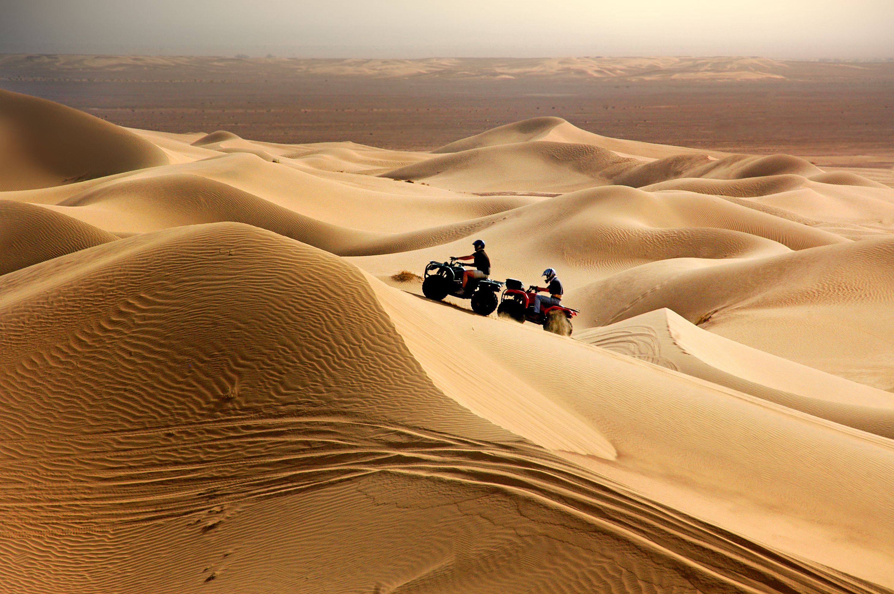 Quad bikes and a private camp