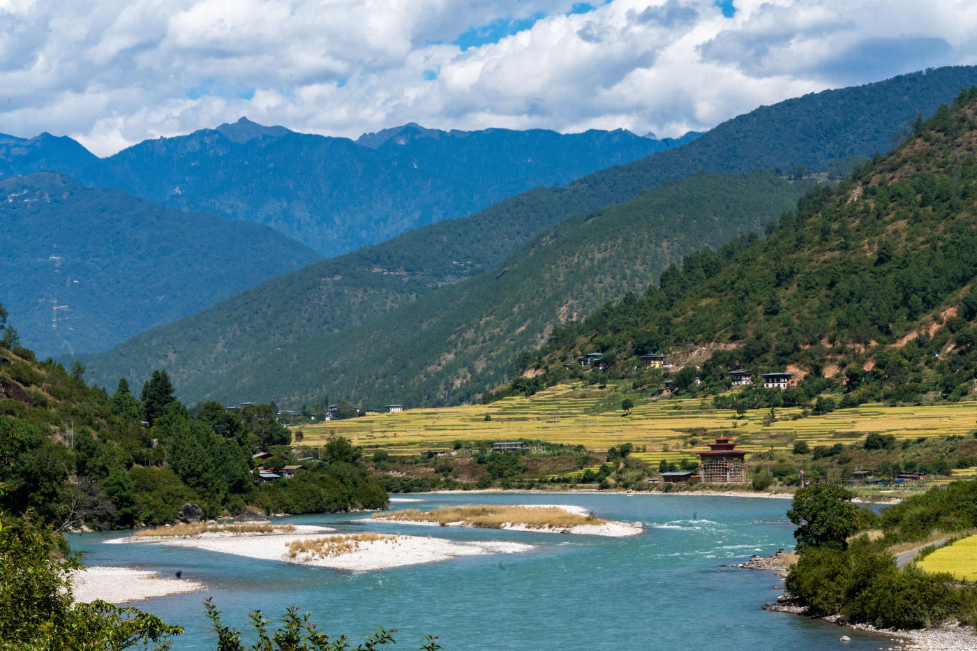 Granja en la Confluencia de Punakha